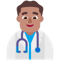 Man Health Worker- Medium Skin Tone emoji on Microsoft